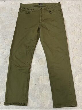 Quince Mens Comfort Stretch Traveler 5-Pocket Pants Straight Olive 36X32